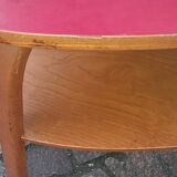 Hugues Steiner Bow Wood double-tiered tripod coffee table