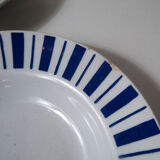 Set de 3 assiettes creuses faience Badonviller