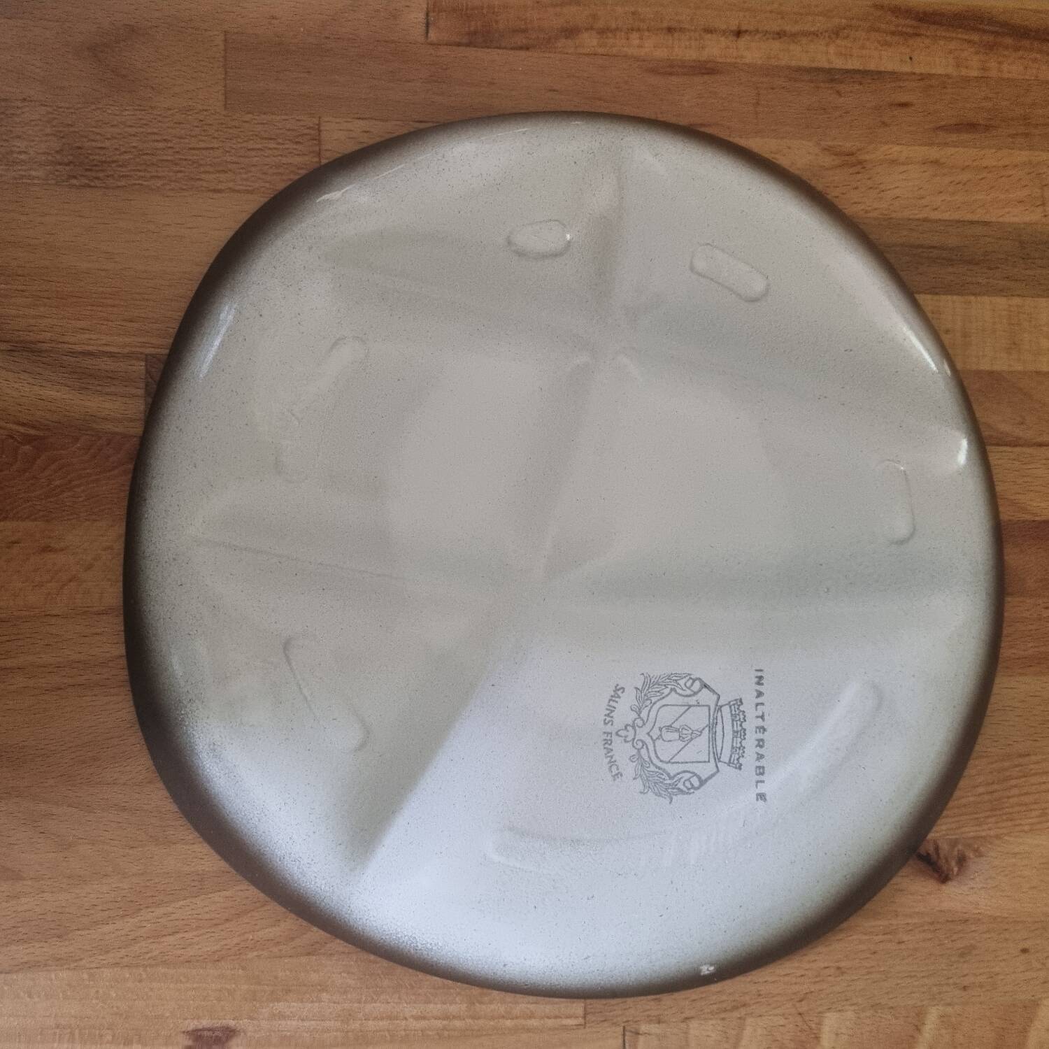 Stoneware fondue plate