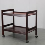 1970s Scandinavian teak serving cart by Brdr Furbo Spøttrup