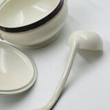 Sierra soup tureen Boch La Louvière with ladle