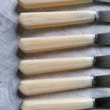 6 bakelite knives stainless steel blades