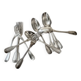 Twelve-piece silver-plated cutlery set