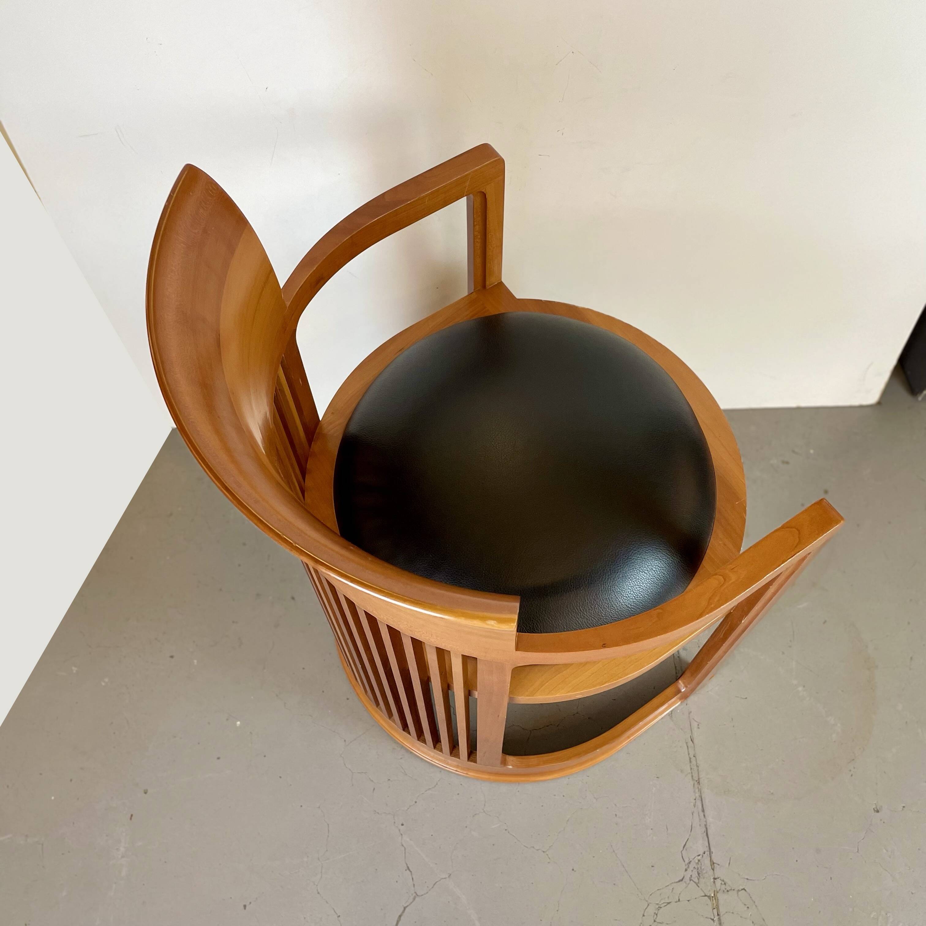 Barrel Chair by Frank Lloyd Wright Edited by Cassina, 1986