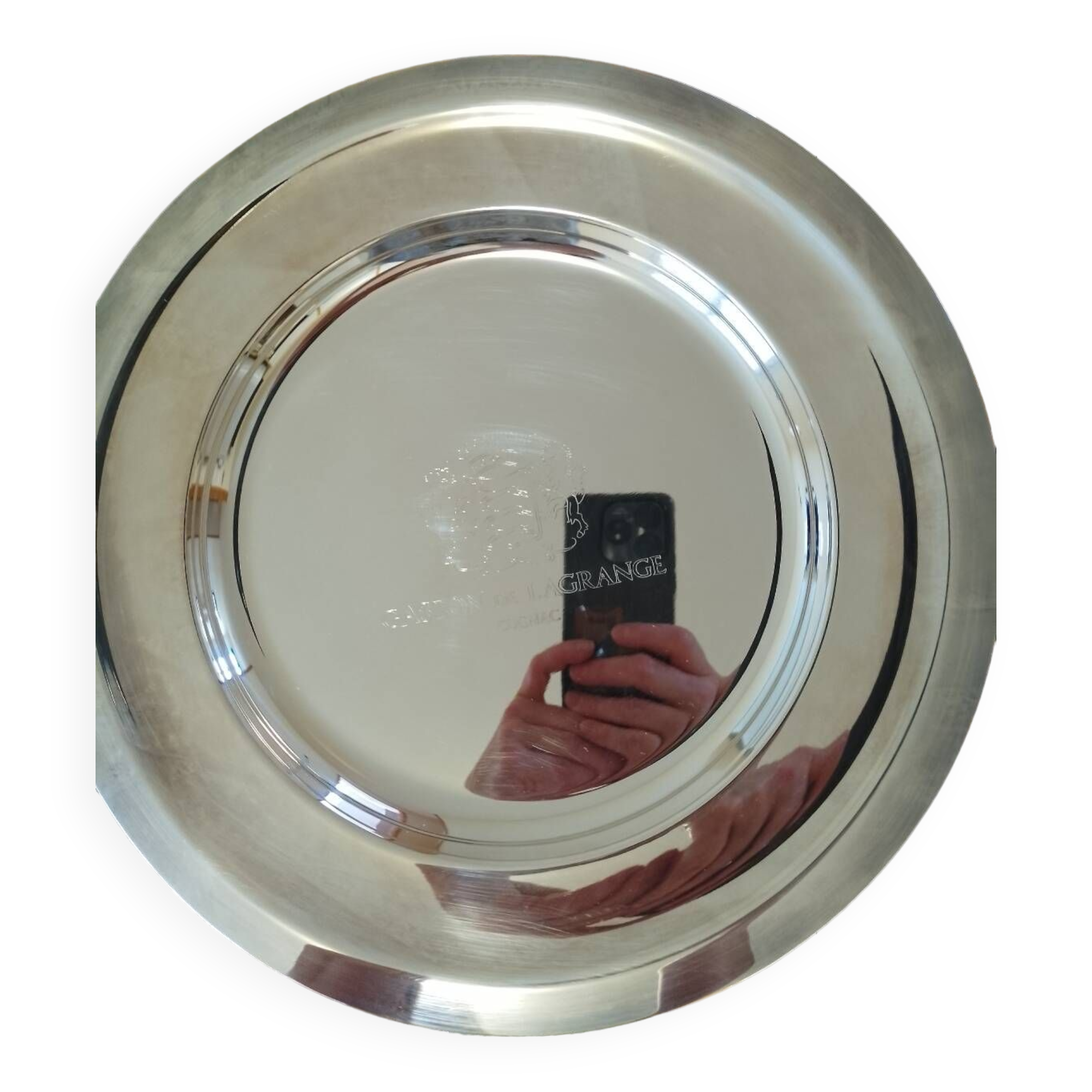 Ercuis silver metal tray