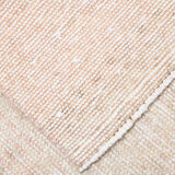 Dusty beige handmade runner rug