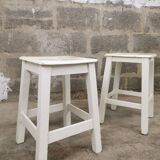 Pair of square stools