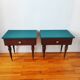 Paire de tables chevet vintage