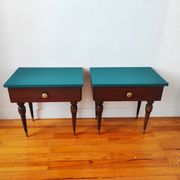 Paire de tables chevet vintage
