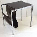 Table d'appoint porte-revues vintage 1970