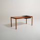 Banc en teck scandinave avec jardinière, années 1960