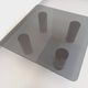 Vintage Italian square marble and glass coffee table from the 70s
