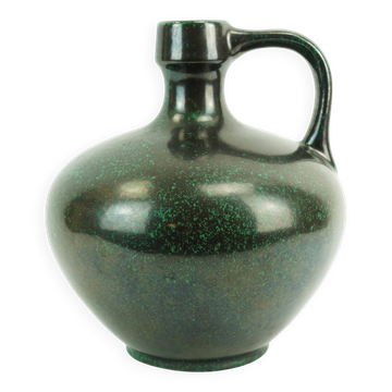 ruscha mid century VASE black and green kurt tschoerner model 340