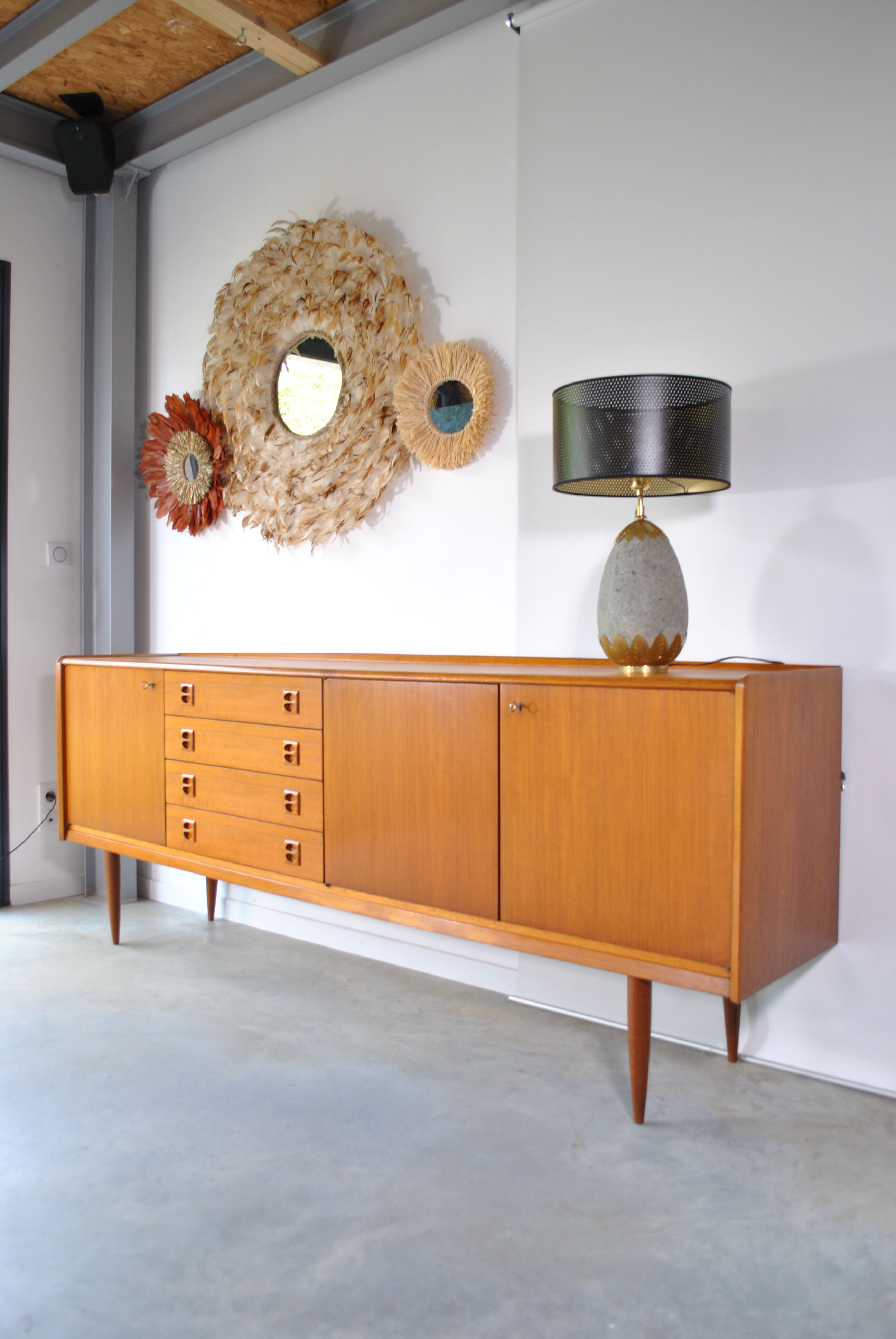 Scandinavian teak row 1970