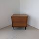 Small wooden and metal side table, 1970s