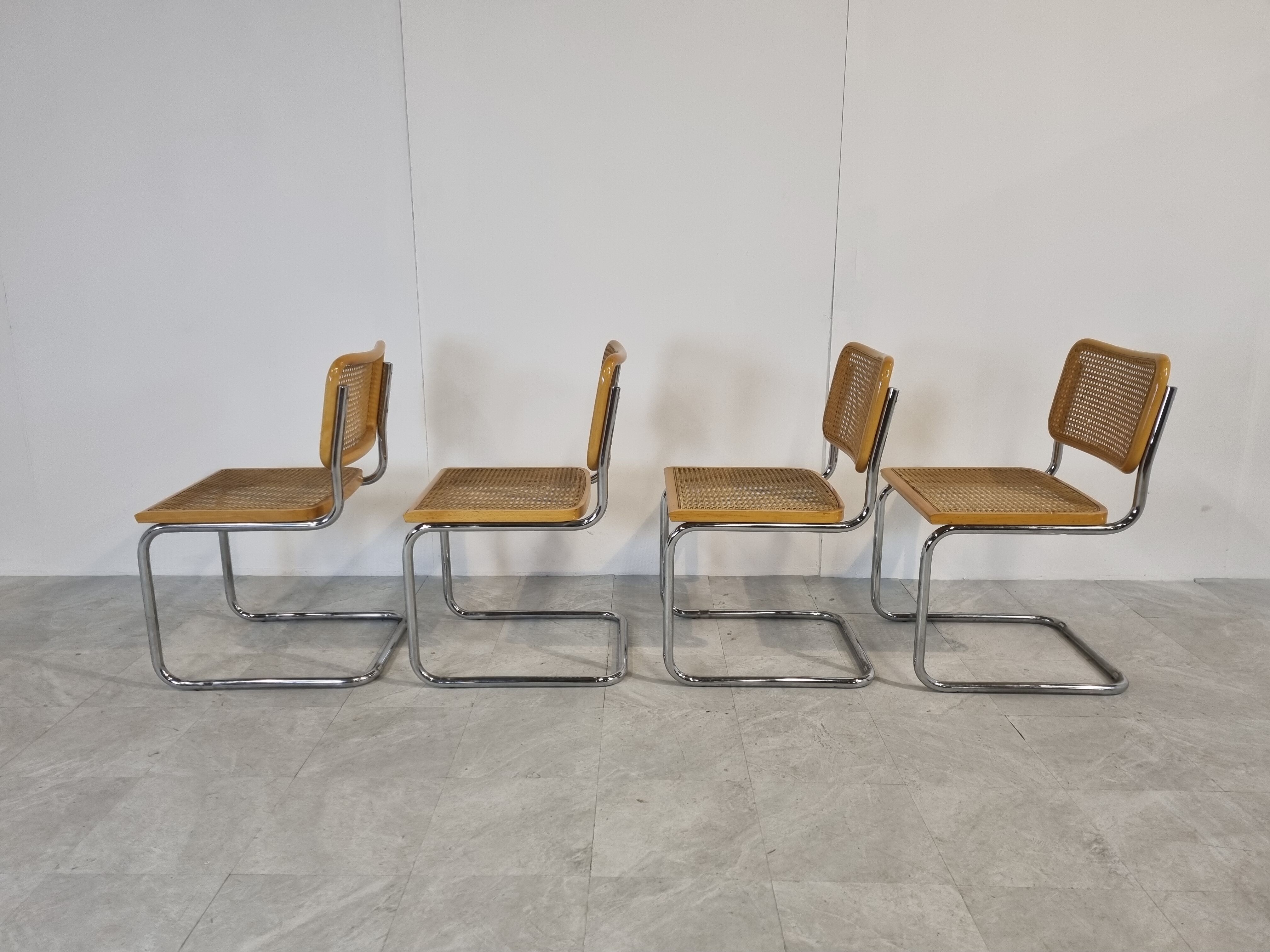 Marcel Breuer cesca dining chairs set of 4