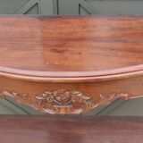 Old curved wooden console