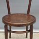 Bistro chair pyroengraved motif 1900 Art Nouveau