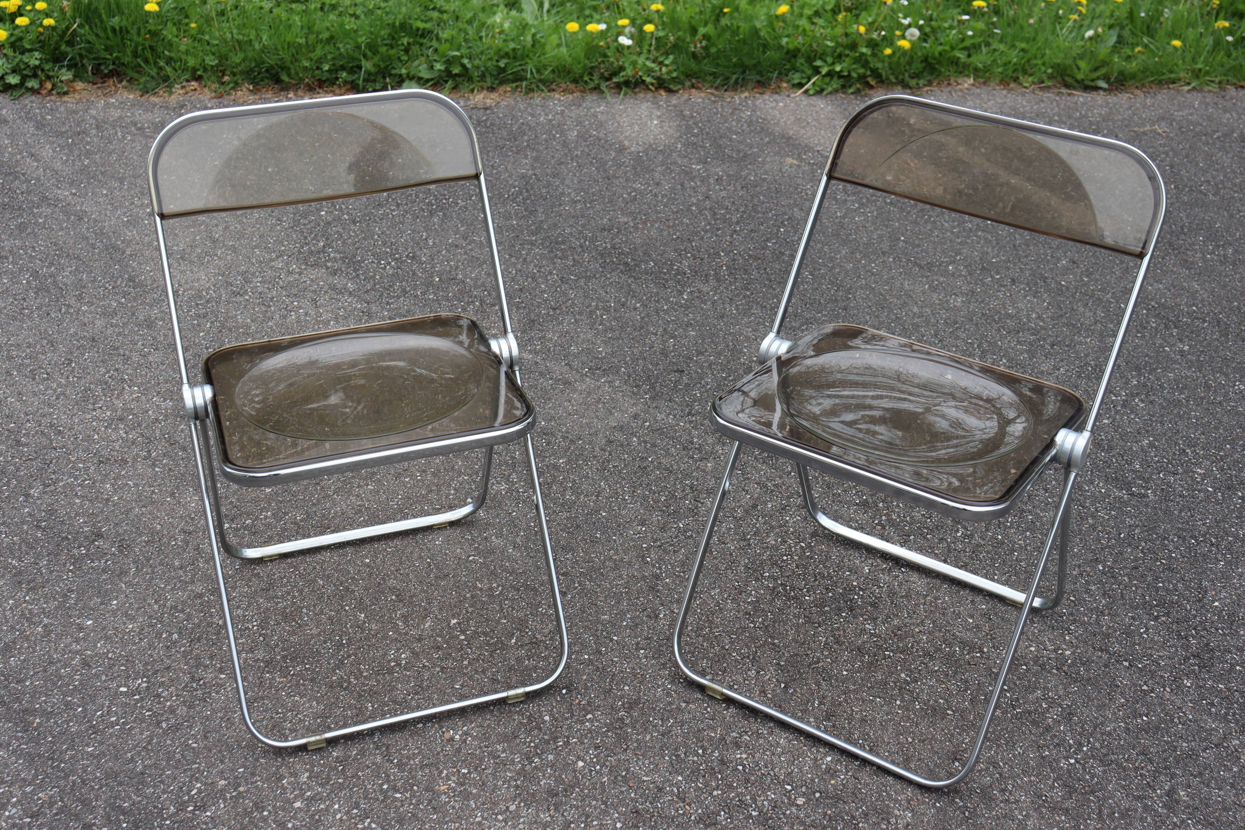 Pair chair Giancarlo Piretti