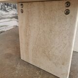 Square travertine coffee table