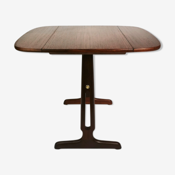 Table extensible en teck et palissandre, Danemark, années 1960