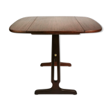 Table extensible en teck et palissandre, Danemark, années 1960