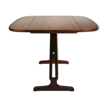 Teak & rosewood extendable table, Denmark, 1960s