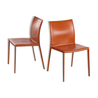Pair of “Lea” chairs by Roberto Barbieri for Zanotta