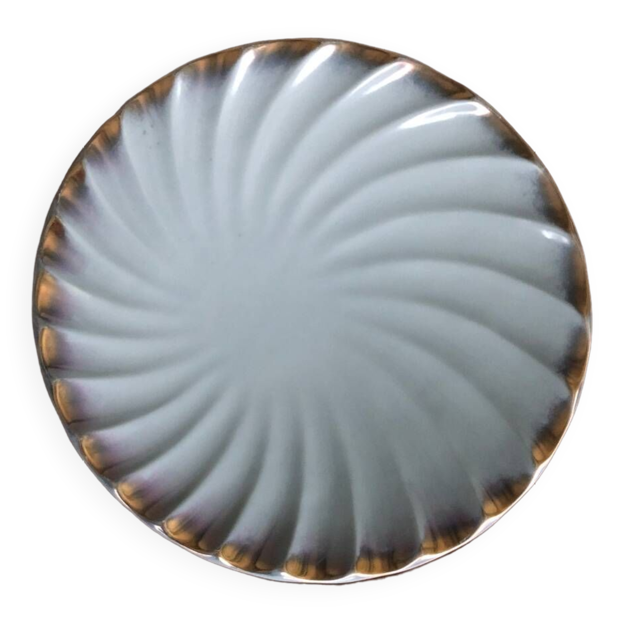 Saint Clément earthenware dish signed Béatrice Letalle