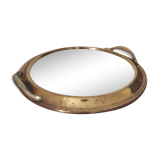Plateau miroir doré