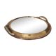 Golden mirror tray