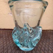 Large Daum Nancy vase Lorraine cross blue Sorcy model 1930