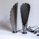 Paire de lampes en acier brossé⎮Années 60,70