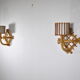 Pair of rattan sconces 1960