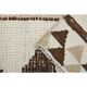 1970s Turkish Hand-Knotted Wool Cotton Beige Runner Rug 112x340