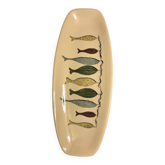 Gien earthenware fish dish