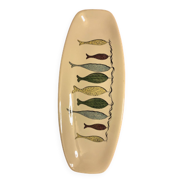 Plat à poissons en faïences de Gien