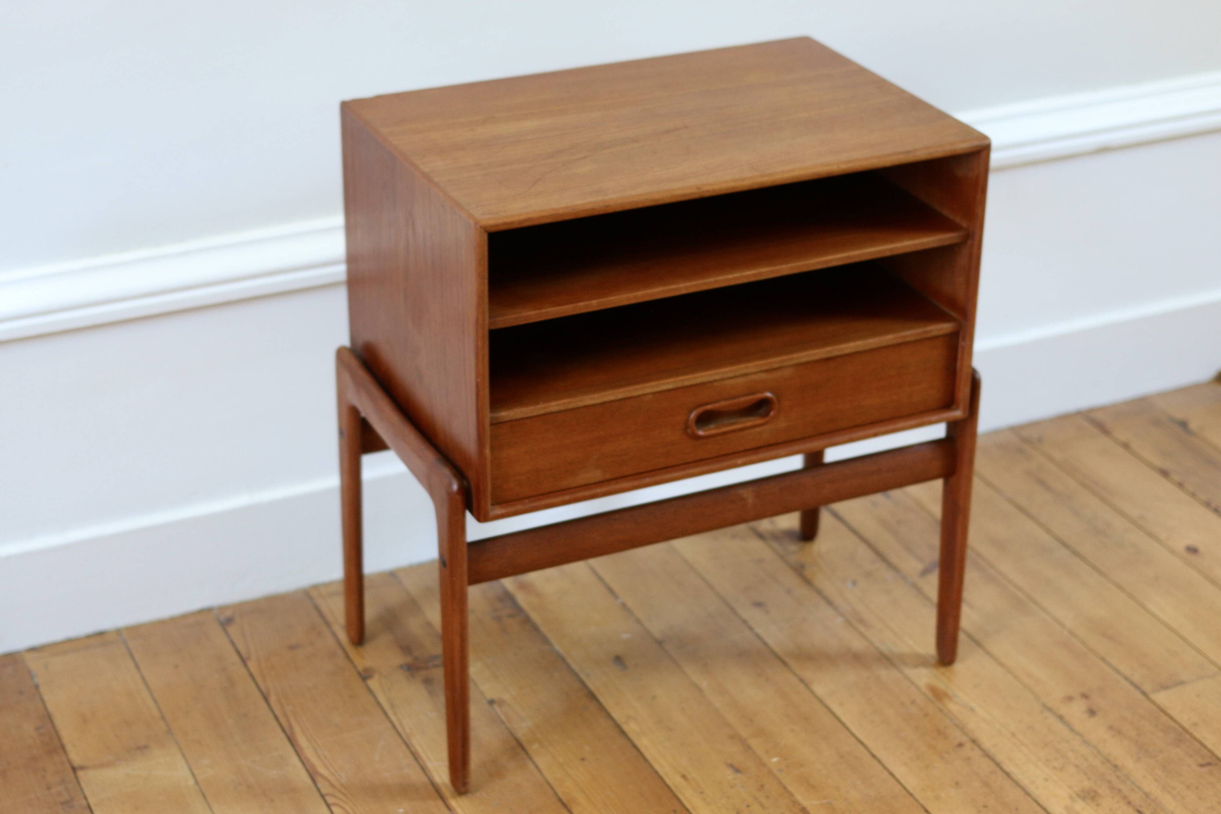 Arne Vodder Vintage Scandinavian Teak Bedside Table