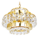 Lustre Bakalowits Vienne en laiton doré et cristaux de diamant, Autriche, 1970