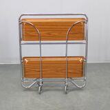 Mid-century folding serving cart, Italy, 1970s