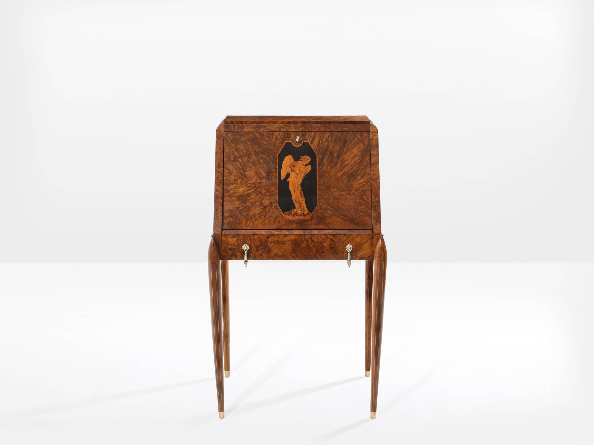 Paul Iribe, attributed to secretary with amboyna wood, around 1920.