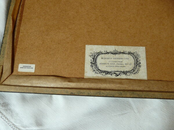 Gravure anglaise ancienne comté cheshire