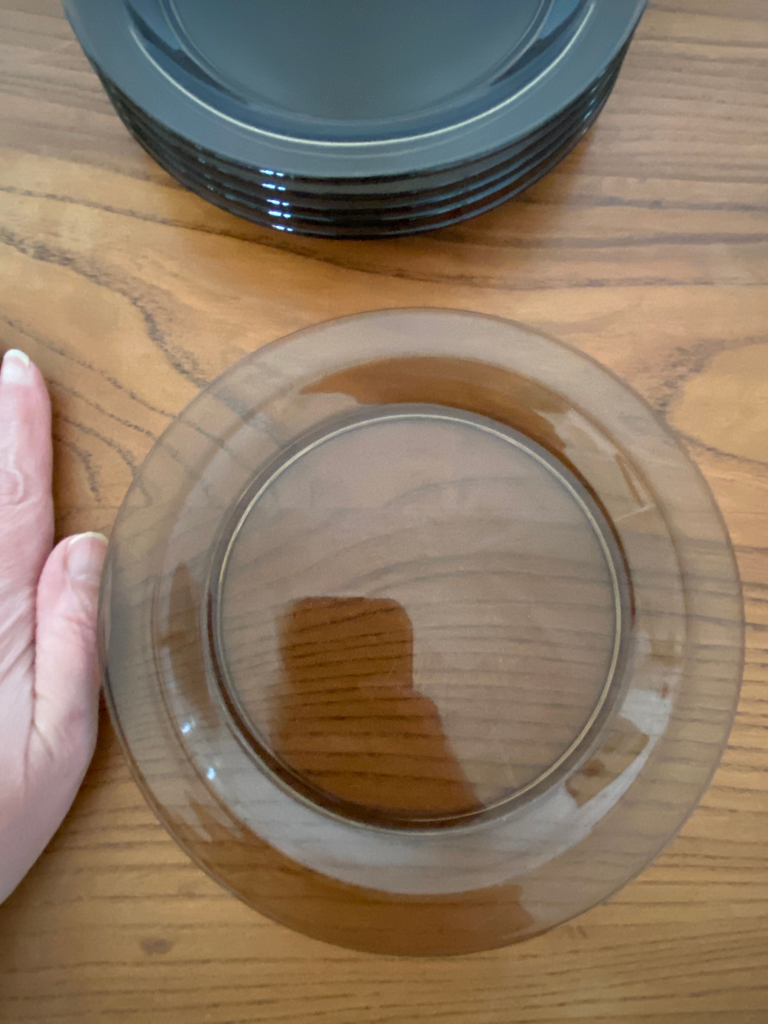 Set of 6 Vereco dessert plates