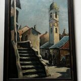 Oil on panel by René Leroy
