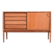 Bosteels Meubelen unique small sideboard in walnut Belgium 1970