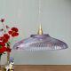 Vintage purple glass pendant light - tableware collection -