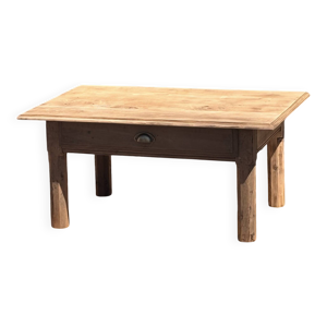 Table basse de ferme - massif brut