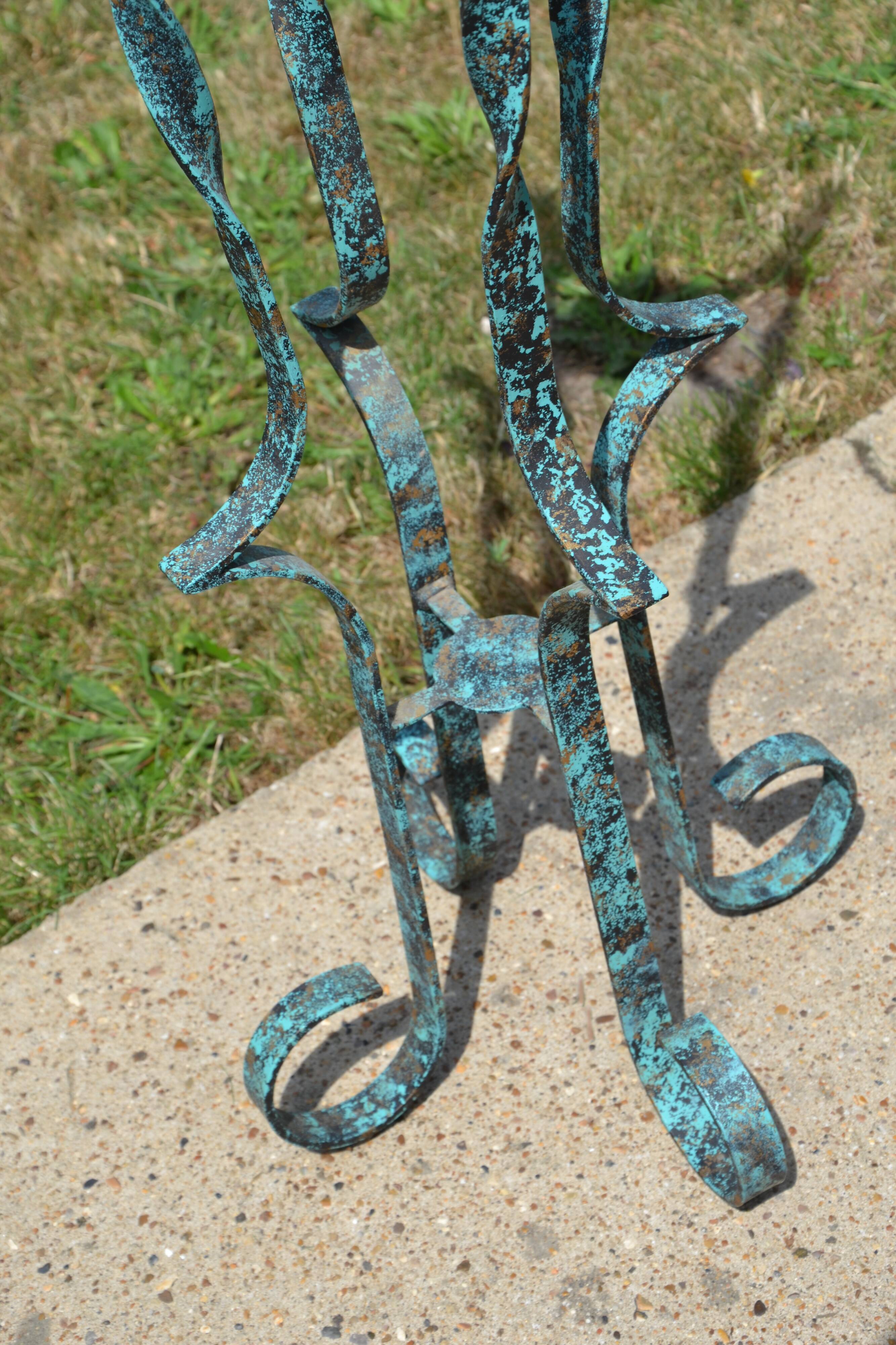 Handcrafted wrought iron chair