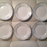 Lot 6 plates flat new factories saint amand