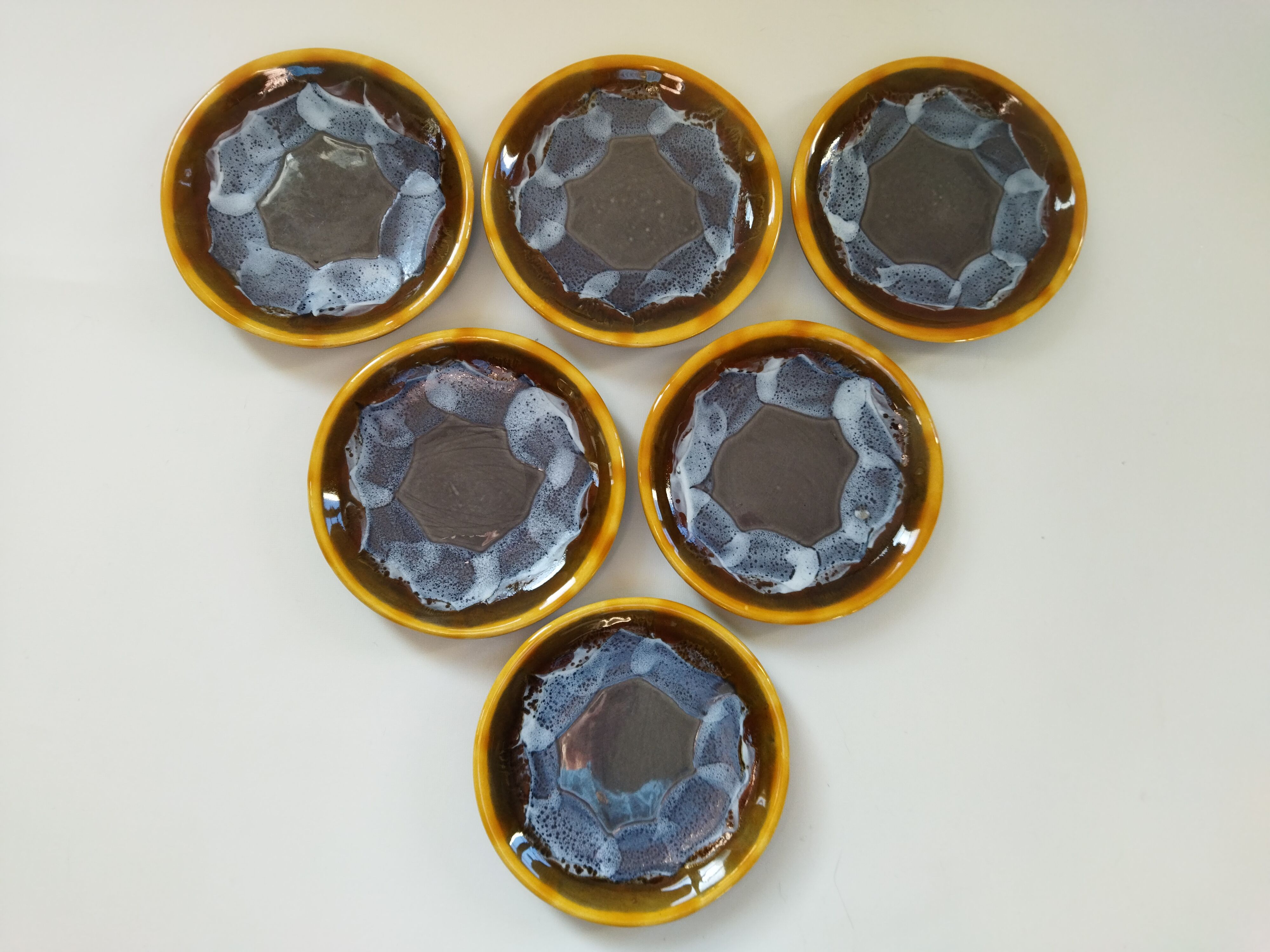 Six Vallauris plates